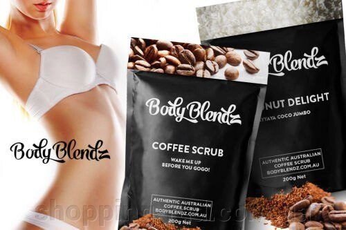 Body Blendz - кавовий скраб для обличчя і тіла - доставка