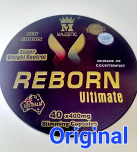 Reborn Ultimate оригінальні потужні капсули для схуднення Реборн у металевій упаковці (40 шт. Гарантія якості!