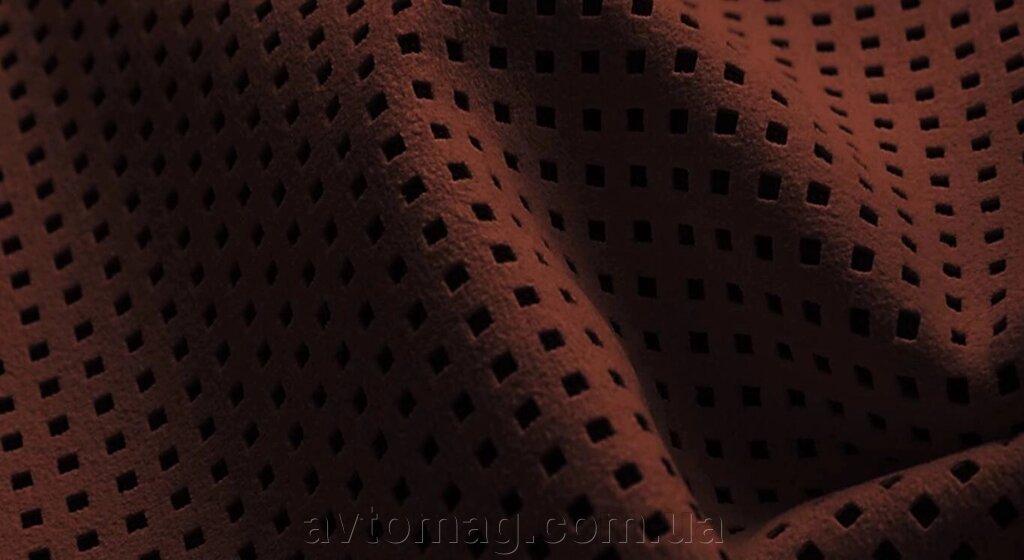 Алькантара оригінальна перфорована А012 коричнева для перетяжки салону від компанії Інтернет-магазин «Автомаг» - фото 1