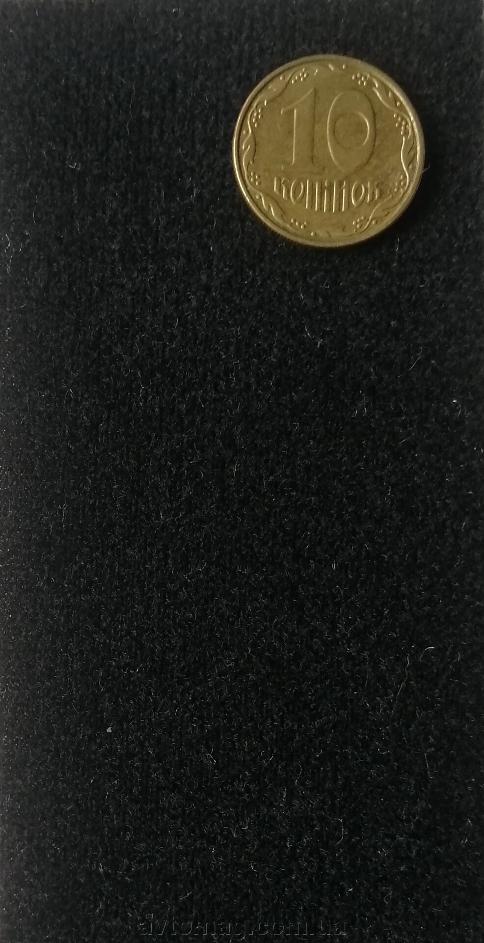 Антара (штучна замша) чорна 102-02 на поролоні 3мм для перетяжки  (ширина 140см) від компанії Інтернет-магазин «Автомаг» - фото 1