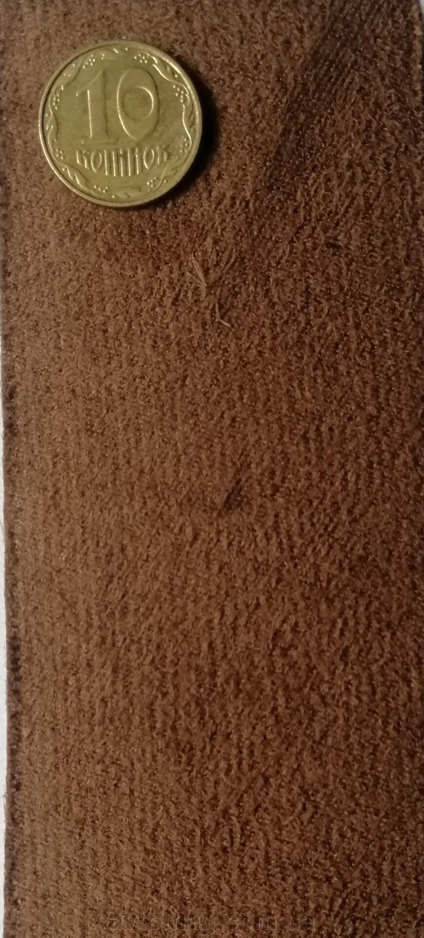 Антара (штучна замша) коричнева 102-08 на поролоні для перетяжки автосалону  (ширина 140см) від компанії Інтернет-магазин «Автомаг» - фото 1