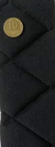 Антара стьобаний ромб чорна 102-20 (поролон) для перетяжки (ширина 140см)