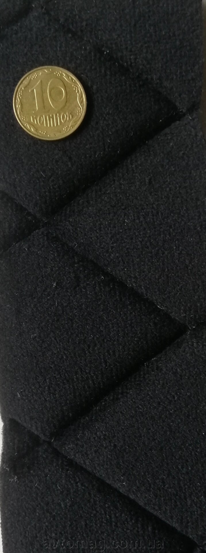 Антара стьобаний ромб  чорна 102-20 (поролон) для перетяжки  (ширина 140см) від компанії Інтернет-магазин «Автомаг» - фото 1
