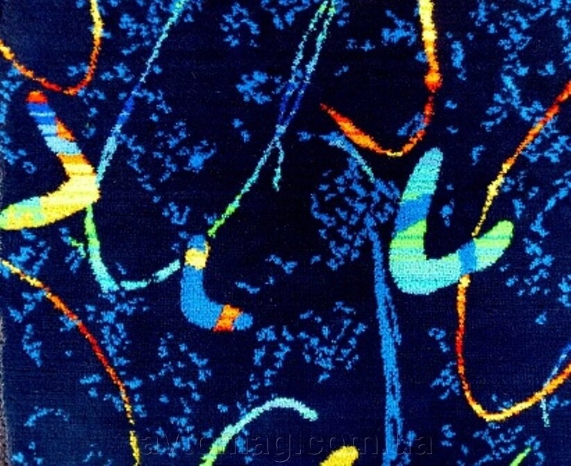 Автобусна велюрова тканина Неоплан "Австралія" синя на килимовій основі оригінальна від компанії Інтернет-магазин «Автомаг» - фото 1