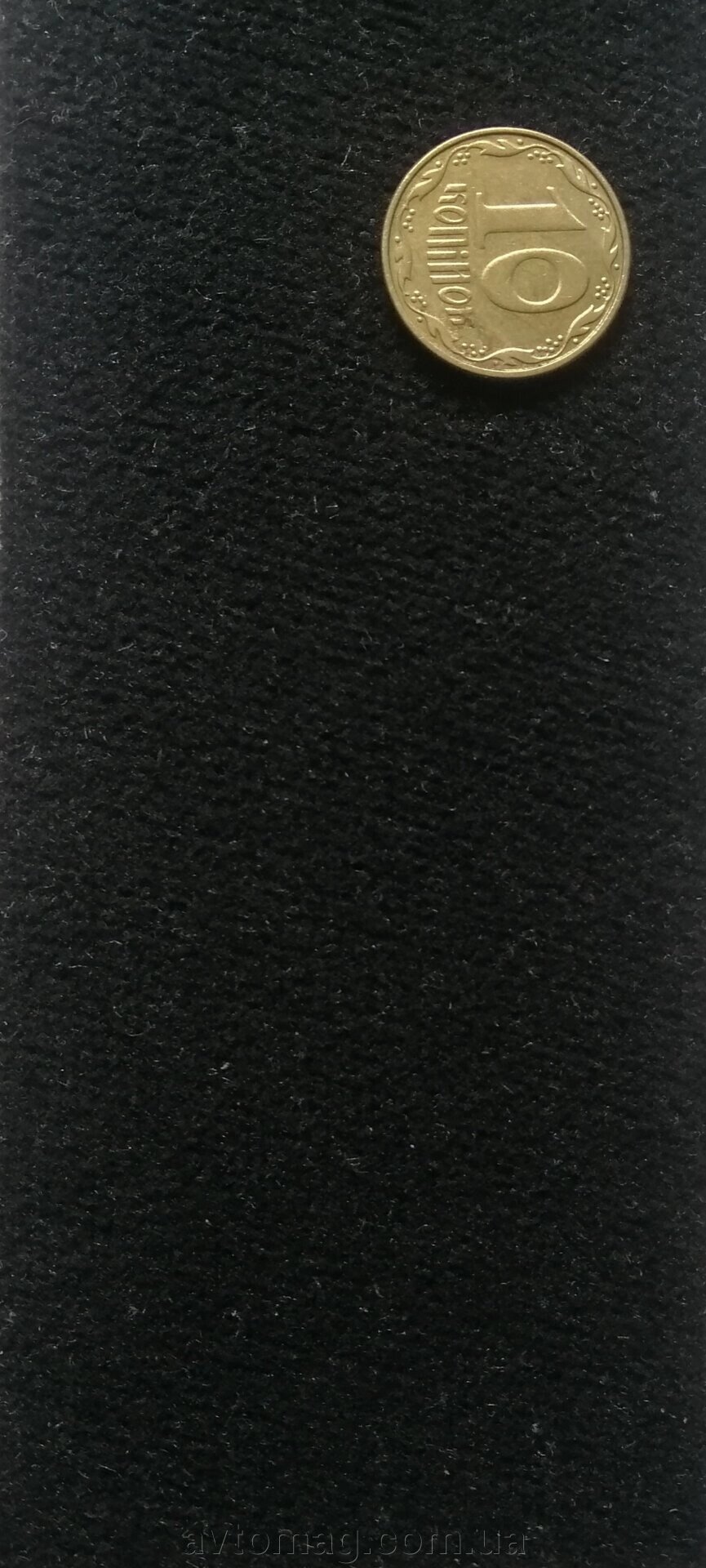 Автотканина велюрова 106-01 чорна для внутрішнього оздоблення автосалону (1,8м) від компанії Інтернет-магазин «Автомаг» - фото 1