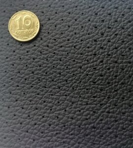 Чорний перфорований шкірвінніл для сидінь авто 10-354 на поролоні (ширина 1,6м)