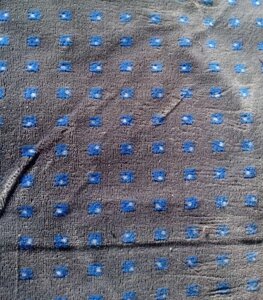 Велюрова тканина Неоплан "Кубик" сіра на килимовій основі оригінальна для автобусу