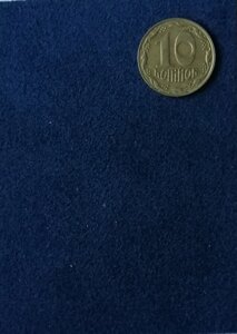 Алькантара 01-327 на поролоні 1мм та трикотажній підкладці синя (122см)