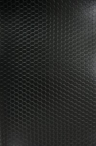 Автомобільний лінолеум (автолін) Стільники 1393 чорний ширина 1,8 м
