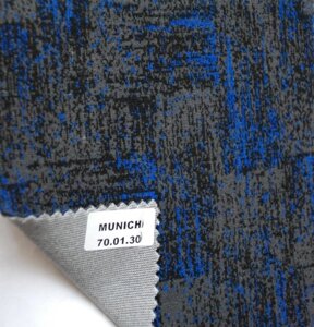 Велюрова тканина Munich 02-4551 синій для обшивки салону автобуса