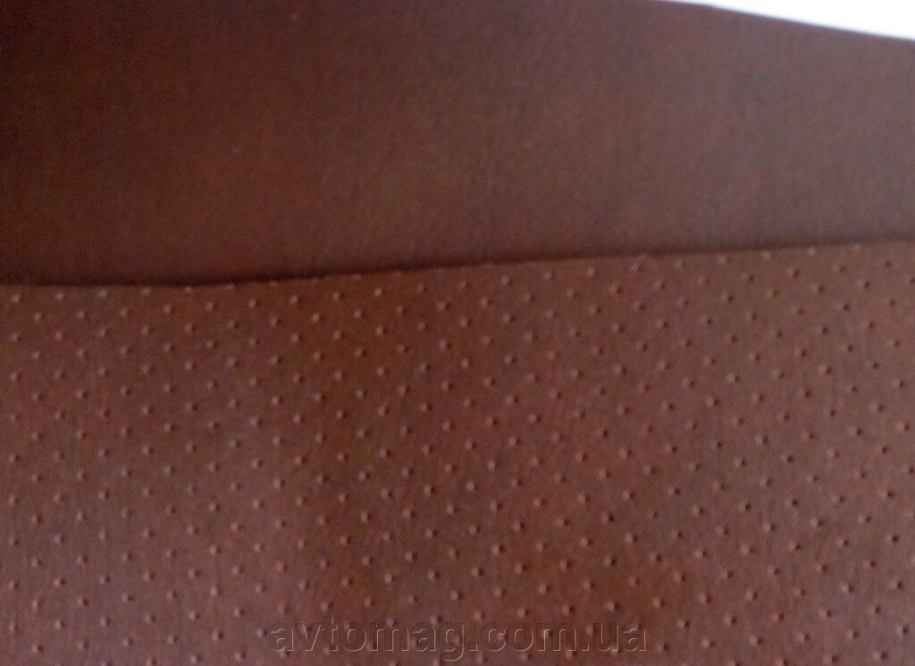Шкірозамінник коричневий перфорований на поролоні 10 мм від компанії Інтернет-магазин «Автомаг» - фото 1