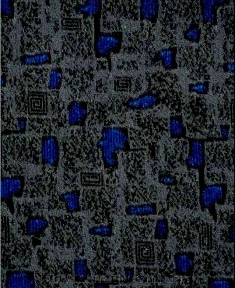 Велюрова автотканина Лара синя 02-4497 на поролоні з підкладкою для салону ##от компании## Інтернет-магазин «Автомаг» - ##фото## 1