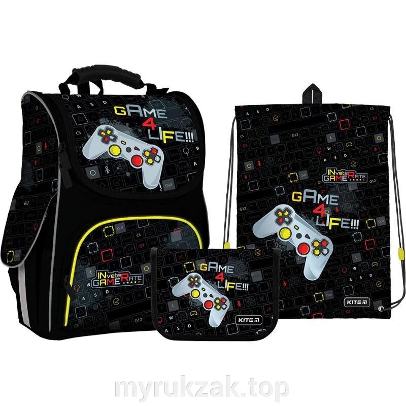 Набір Kite рюкзак + петал + сумка для взуття SET_K2-501S-8 (LED) Game 4 Life від компанії Мій рюкзак ТОП - фото 1