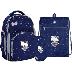 Набір рюкзак Kite + пенал + сумка для взуття SET_HK22-706S Hello Kitty