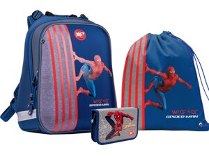 Рюкзак ортопедичний YES H-12 Marvel. Spider-man+пенал+сумка