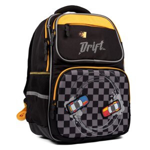 Рюкзак шкільний 1Вересня S-105 Maxdrift, чорний/жовтий