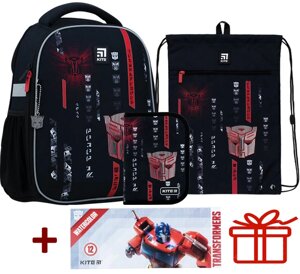 Набір рюкзак Kite + пенал + сумка для взуття SET_TF22-555S Transformers в Києві от компании Мой рюкзак ТОП