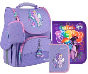 Рюкзак шкільний каркасний Kite Education My Little Pony LP24-501S + пенал + папка