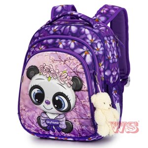 Рюкзак шкільний, каркасний SkyName, мішка Панда