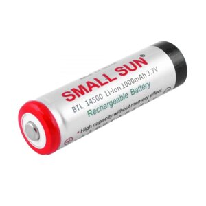 Акумулятор 14500 Small Sun 1000 mAh типу АА діаметр 14 довжина 50 мм