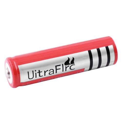 Акумулятор 18650, Ultra Fire, 6800mAh (800), 3.7V, червоний від компанії Інтернет-магазин "Компот" - фото 1