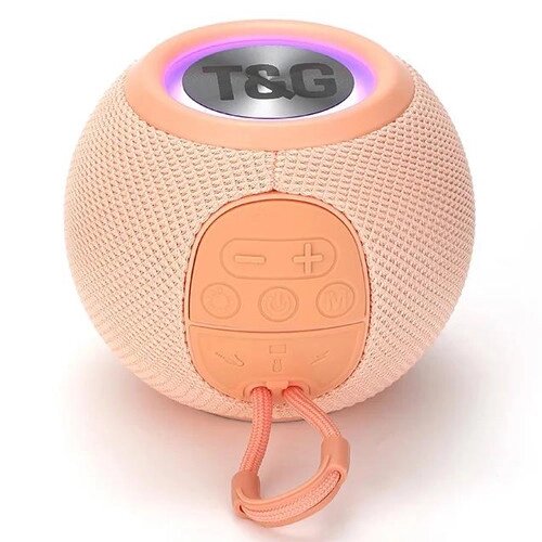 Bluetooth-колонка TG337 з RGB ПІДСВІЧУВАННЯМ,  speakerphone, радіо, pink від компанії Інтернет-магазин "Компот" - фото 1