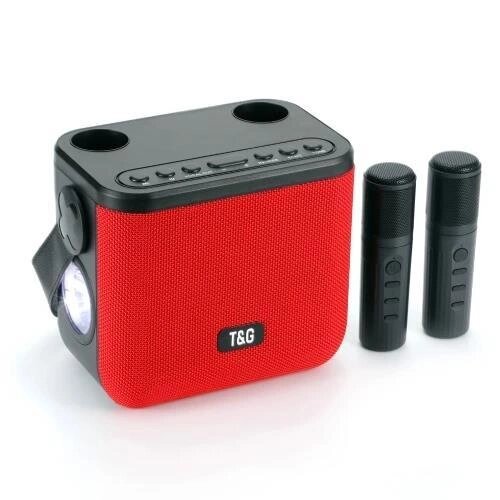 Bluetooth-колонка TG545DK, c функцією speakerphone, радіо, red, 2 мікрофони, ліхтар від компанії Інтернет-магазин "Компот" - фото 1