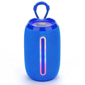 Bluetooth-колонка TG653 з RGB ПІДСВІЧУВАННЯМ, speakerphone, радіо, blue