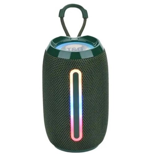 Bluetooth-колонка TG653 з RGB ПІДСВІЧУВАННЯМ,  speakerphone, радіо, green від компанії Інтернет-магазин "Компот" - фото 1