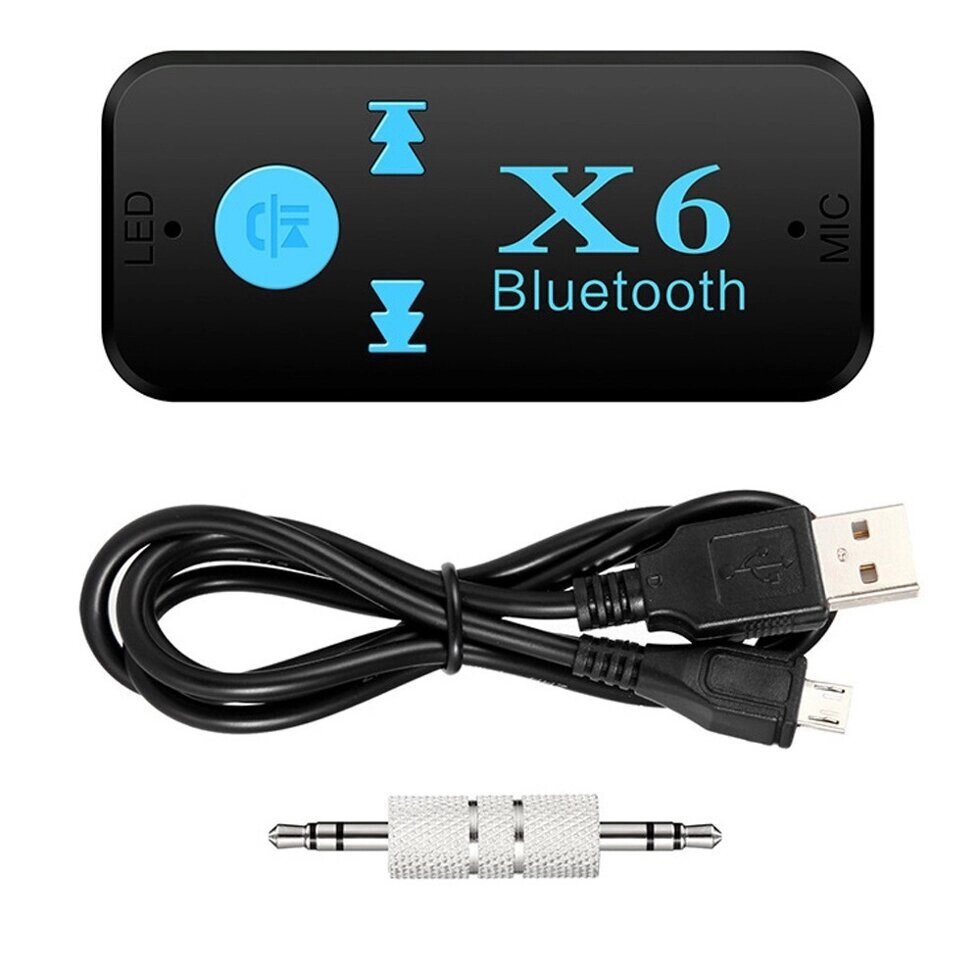 BT-X6 mini Bluetooth 4.1 AUX приймач від компанії Інтернет-магазин "Компот" - фото 1