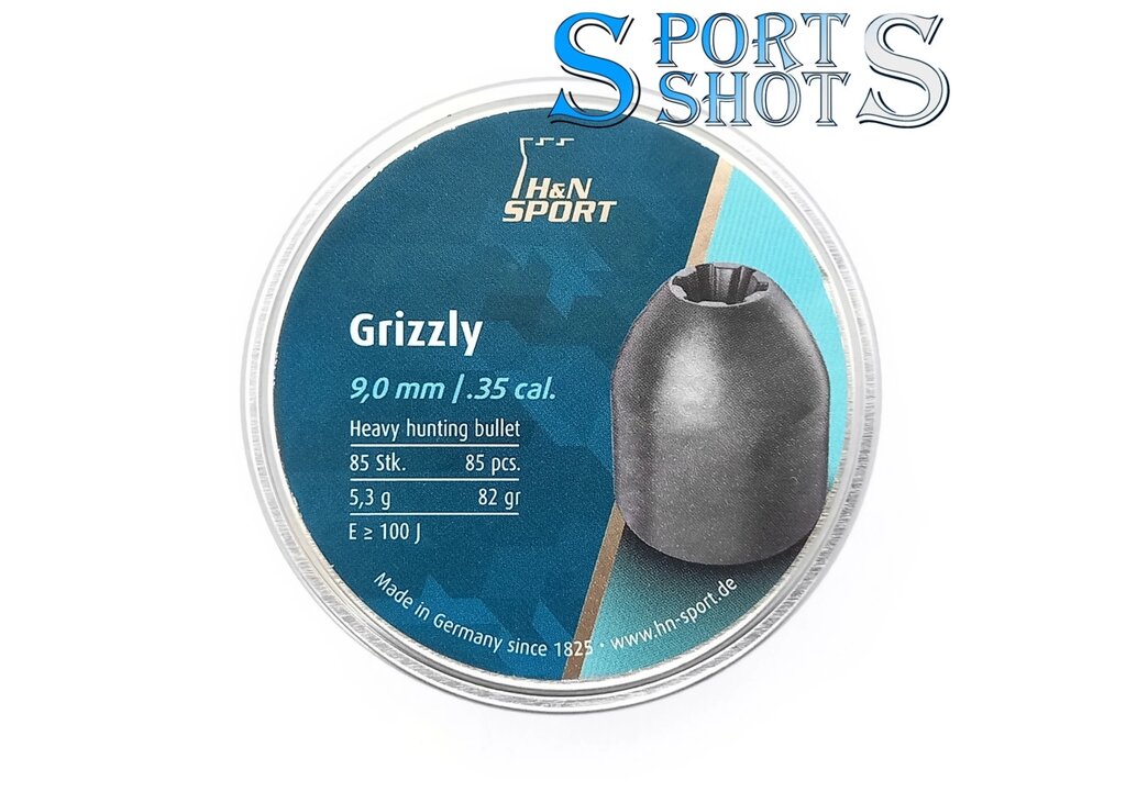 Кулі H&N Grizzly 9 мм, 5.3 г, 85 шт. від компанії Інтернет-магазин "Компот" - фото 1