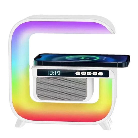 Light Sound Machine XM-G3mini, RGB нічник, годинник, бездротова зарядка, Bluetooth колонка від компанії Інтернет-магазин "Компот" - фото 1