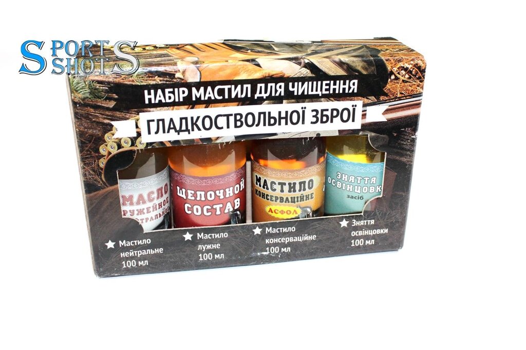 Набір рушничних масел Глухар "Гладкоствольна зброя" від компанії Інтернет-магазин "Компот" - фото 1