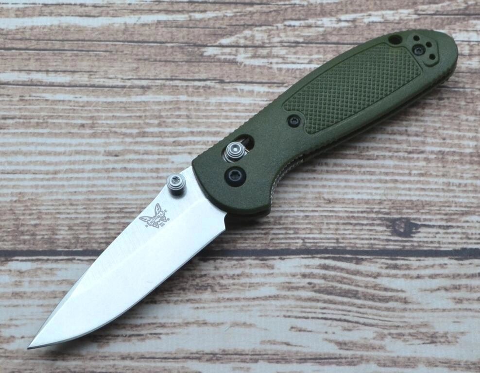 Ніж Benchmade Mini Griptilian 556 olive від компанії Інтернет-магазин "Компот" - фото 1