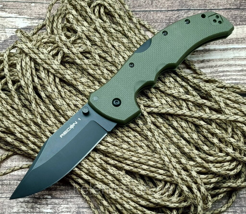 Ніж Cold Steel Recon 1 military green від компанії Інтернет-магазин "Компот" - фото 1