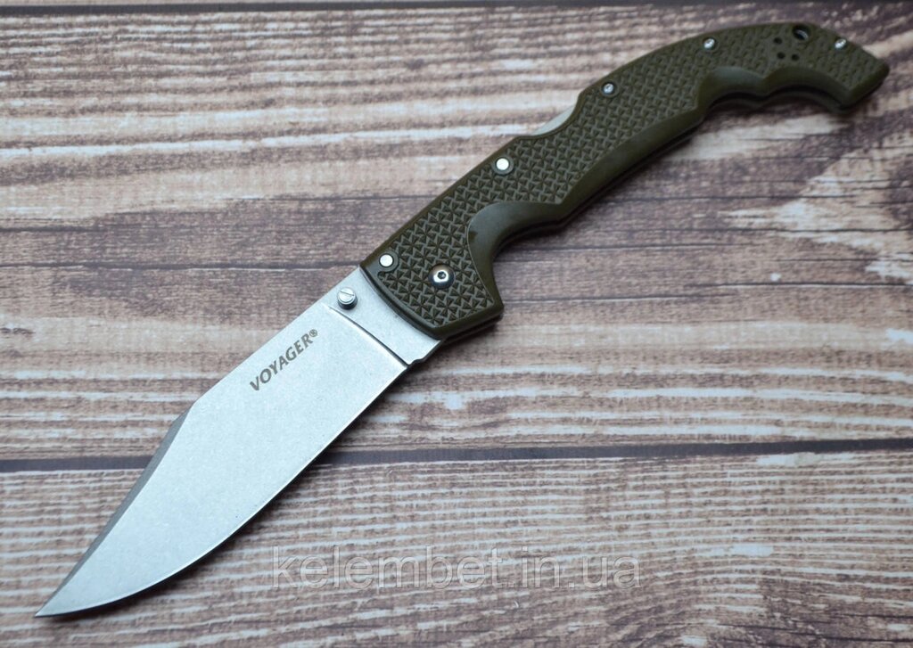 Ніж Cold Steel Voyager XL green від компанії Інтернет-магазин "Компот" - фото 1