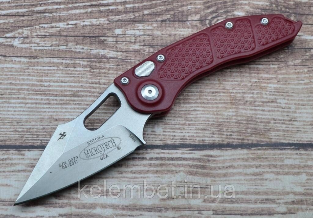 Ніж Microtech Stitch Automatic blood від компанії Інтернет-магазин "Компот" - фото 1