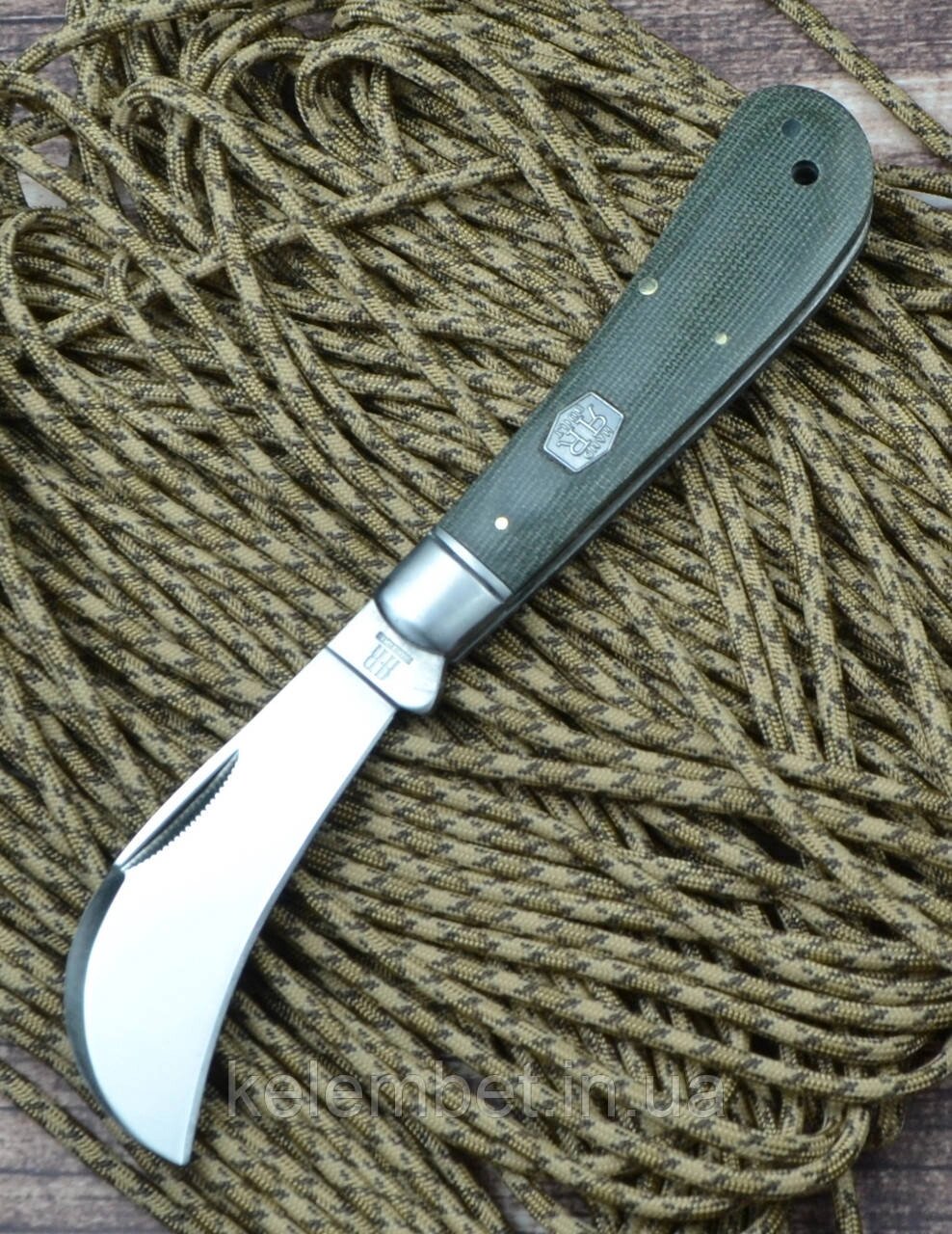 Ніж Rough Ryder Hawkbill Green Micarta від компанії Інтернет-магазин "Компот" - фото 1