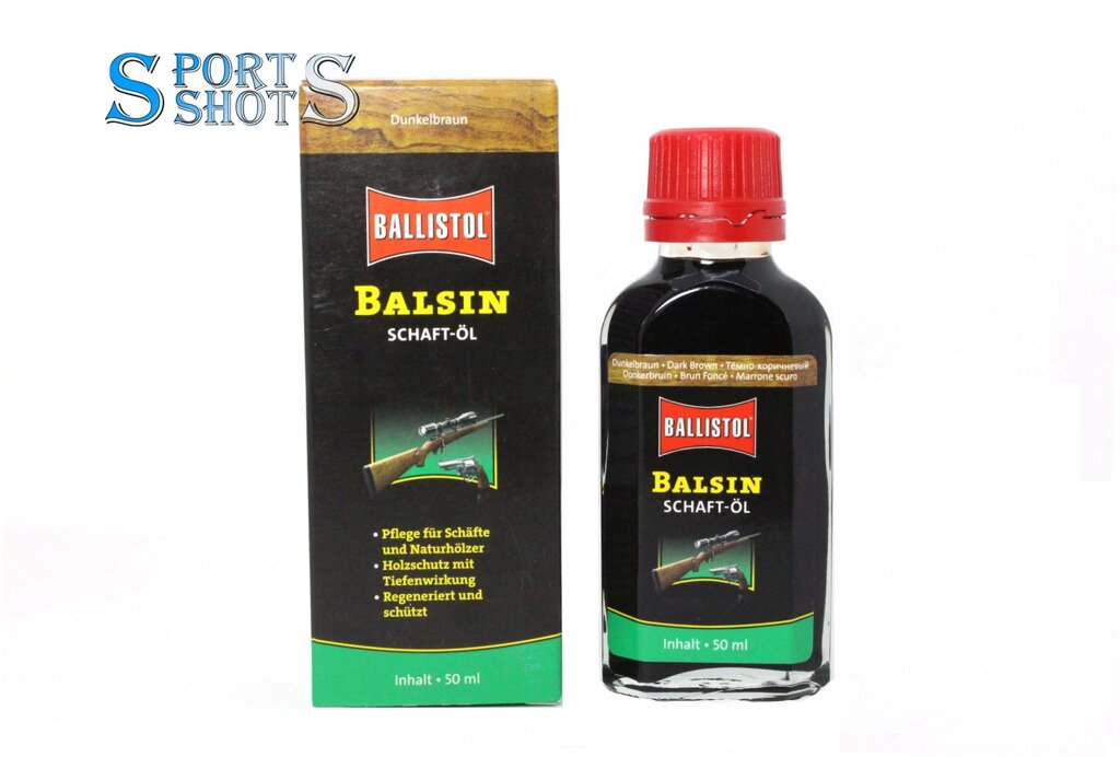 Олія Ballistol для догляду за деревом BALSIN Stockoil 50 мл Dark Brown (темно-коричневий) від компанії Інтернет-магазин "Компот" - фото 1