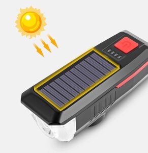 Велофара SOLAR LUZ BG-LY17 з сигналом