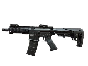 Сигнально Шумовий AR-15 чорний, цівка/рукоятка пластик (автоматична гвинтівка AR-15)