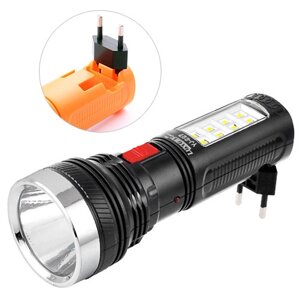 Ліхтар Luxury 227, 1W + 8SMD, вбудований акумулятор, ЗУ 220V