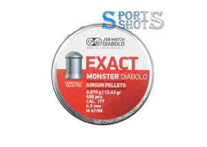 Кулі JSB Exact Monster 4.52 мм, 0.87г, 400шт