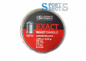 Кулі JSB Exact Beast 4.52мм, 1.05г, 250шт