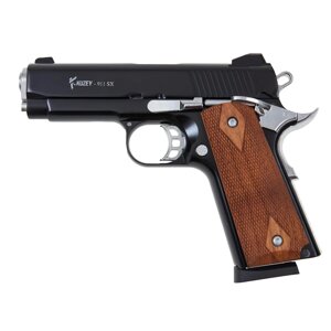 Стартовий пістолет Kuzey 911 SX black, дерев'яні ручки з дод. магазином (Colt 1911)