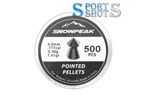 Кулі Snow Peak Pointed Pellets 4.5мм, 0.48г, 500шт