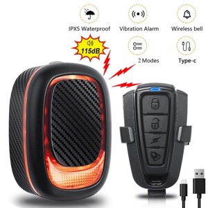 Сигналізація з габаритом A5P-LED (Red), виносна кнопка, Waterproof, ЗУ Type-C, Li-Ion акк., дзвінок