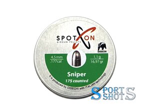 Кулі Spoton 4.5 мм, 1.1 г, 175 шт "Sniper"