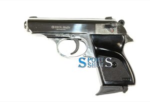 Стартовий пістолет Ekol Major shiny chrome (Walther PPK)