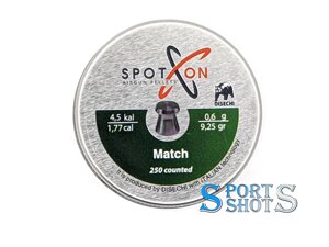 Кулі Spoton 4.5 мм, 0.60 г, 250 шт "Match"